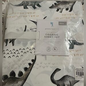 Pottery Barn kids Jurassic Organic Sheets